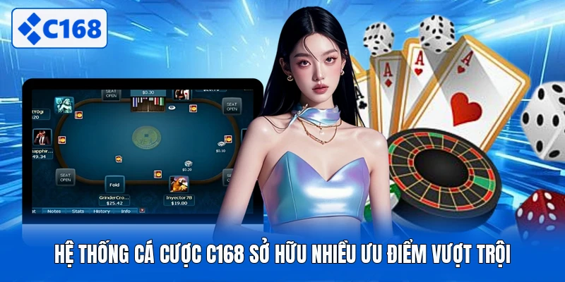 Hệ thống cá cược C168 sở hữu nhiều ưu điểm vượt trội