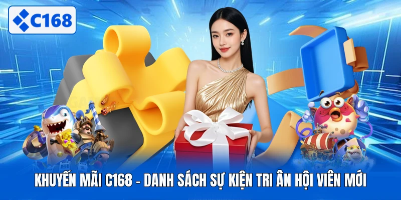 Khuyến Mãi C168 - Danh Sách Sự Kiện Tri Ân Hội Viên Mới