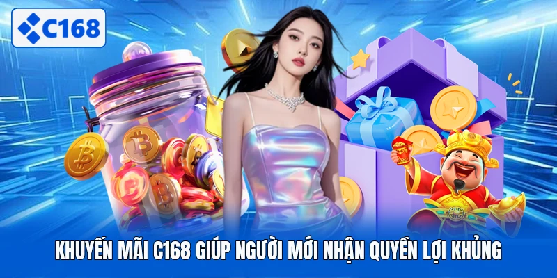 Khuyến mãi C168 giúp người mới nhận quyền lợi khủng