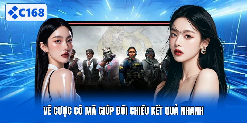 Vé cược có mã giúp đối chiếu kết quả nhanh