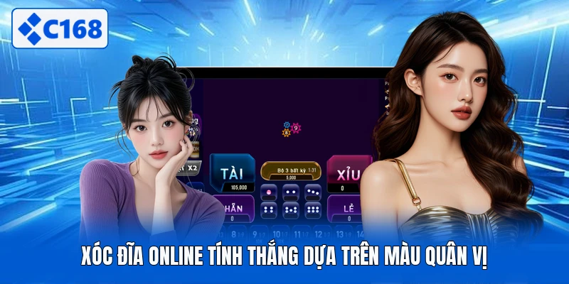 Xóc đĩa online tính thắng dựa trên màu quân vị
